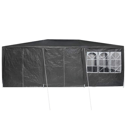 Party-Zelt Anthrazit, Weiß 600 x 400 x 266 cm Polyester, Stahl