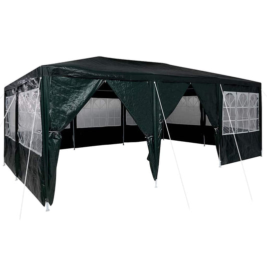 Party-Zelt Grün, Weiß 600 x 400 x 266 cm Polyester, Stahl