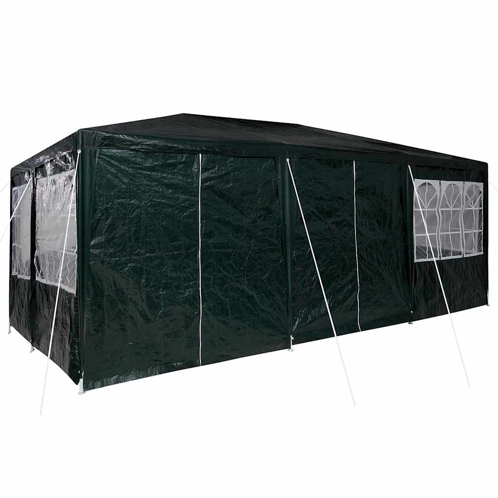 Party-Zelt Grün, Weiß 600 x 400 x 266 cm Polyester, Stahl