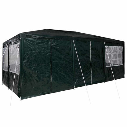 Party-Zelt Grün, Weiß 600 x 400 x 266 cm Polyester, Stahl