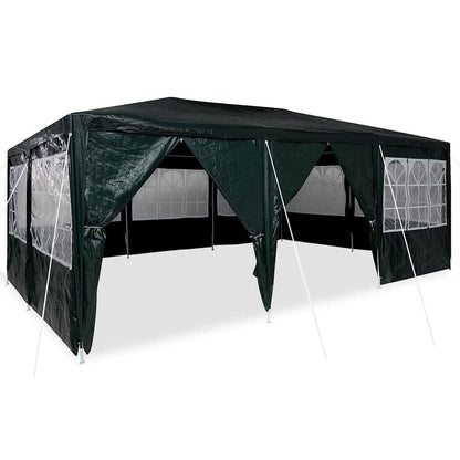 Party-Zelt Grün, Weiß 600 x 400 x 266 cm Polyester, Stahl
