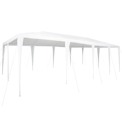 Party-Zelt Weiß 800 x 400 x 266 cm Polyester und Stahl