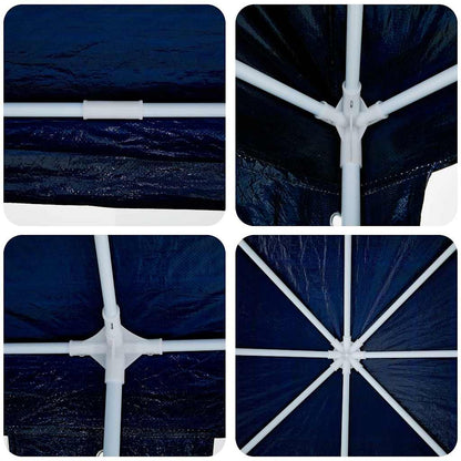 Party-Zelt Blau, Weiß 800 x 400 x 266 cm Polyester, Stahl