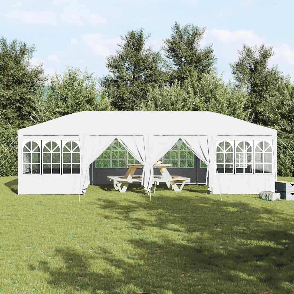 Party-Zelt Weiß 800 x 400 x 266 cm Polyester, Stahl