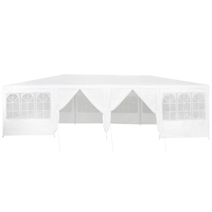 Party-Zelt Weiß 800 x 400 x 266 cm Polyester, Stahl