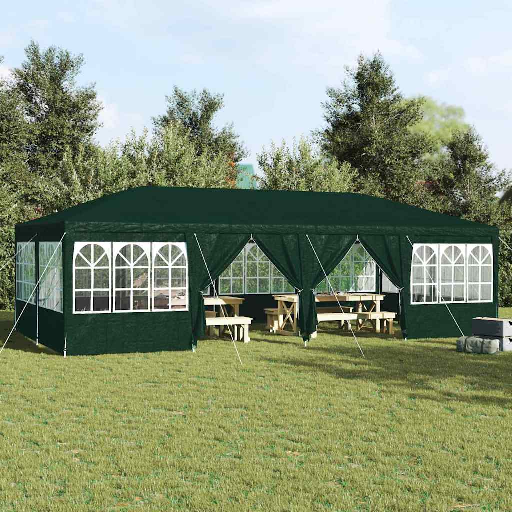 Party-Zelt Grün, Weiß 800 x 400 x 266 cm Polyester, Stahl