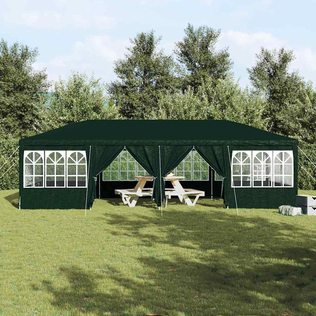 Party-Zelt Grün, Weiß 800 x 400 x 266 cm Polyester, Stahl