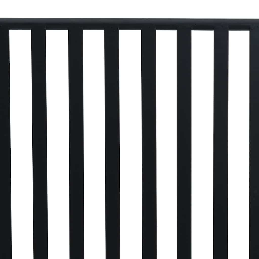 Gartenbank Schwarz 104 x 54 x 93cm Stahl