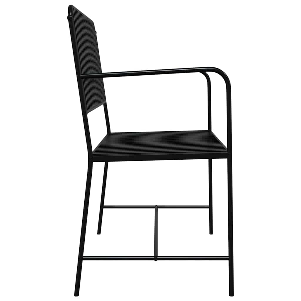 Gartenbank Schwarz 104 x 54 x 93cm Stahl