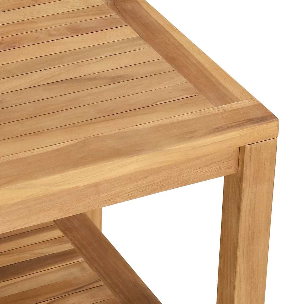 Couchtisch Braun 45 x 45 x 45 cm Teak-Massivholz