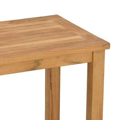 Couchtisch mit Speicher Braun 85 x 35 x 75 cm Teak-Massivholz
