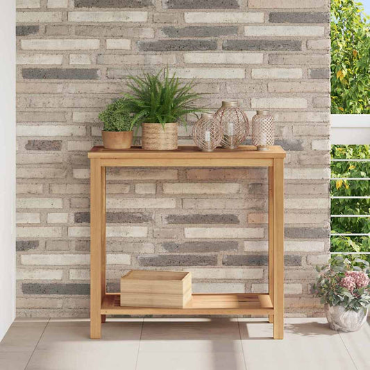 Couchtisch mit Speicher Braun 85 x 35 x 75 cm Teak-Massivholz