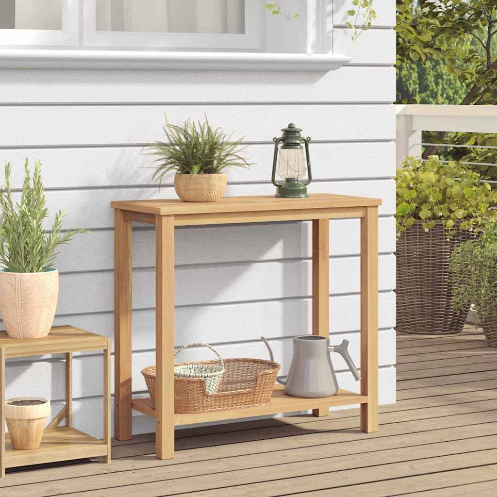 Couchtisch mit Speicher Braun 85 x 35 x 75 cm Teak-Massivholz