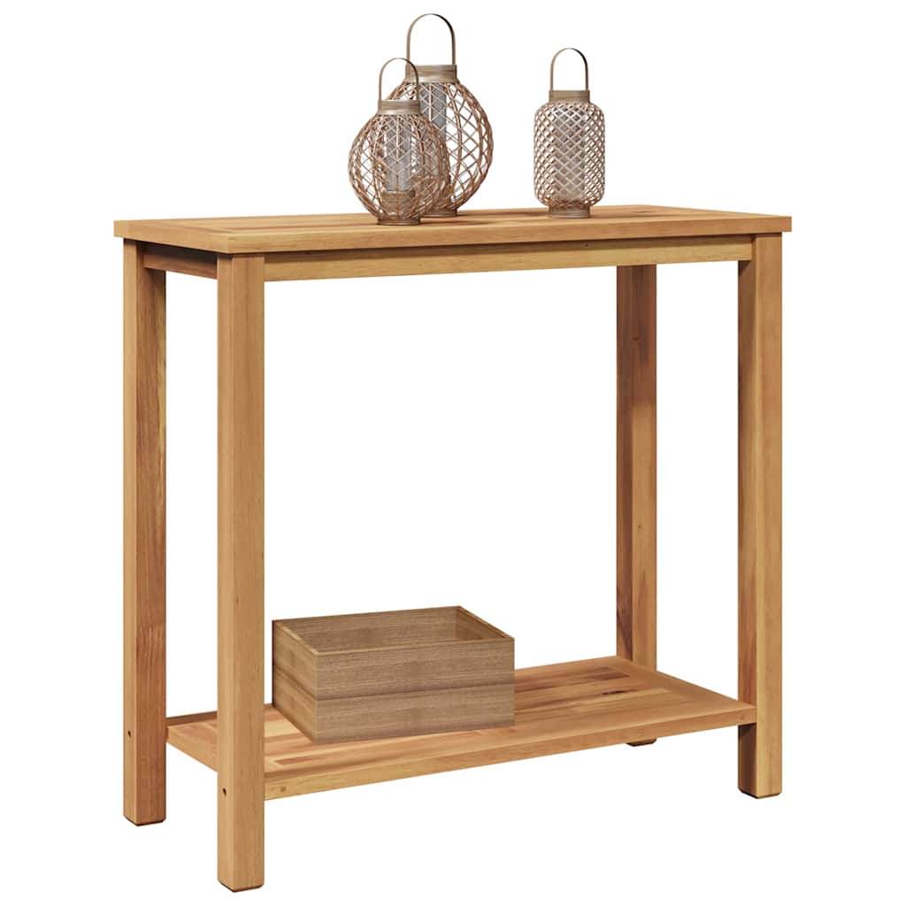 Couchtisch mit Speicher Braun 85 x 35 x 75 cm Teak-Massivholz