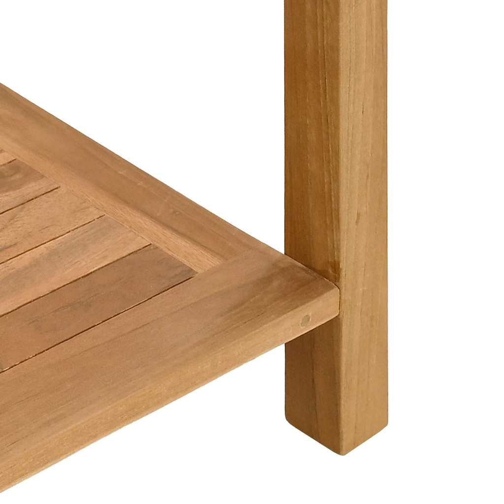 Couchtisch mit Speicher Braun 110 x 40 x 45 cm Teak-Massivholz