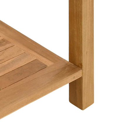 Couchtisch mit Speicher Braun 110 x 40 x 45 cm Teak-Massivholz