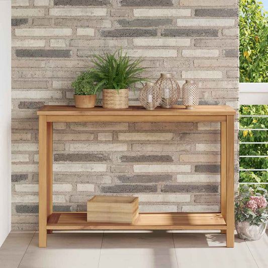 Couchtisch mit Speicher Braun 110 x 40 x 45 cm Teak-Massivholz