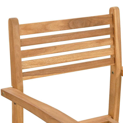 Garten Stapelstühle 4 pcs Braun 55.5 x 55.5 x 90 cm