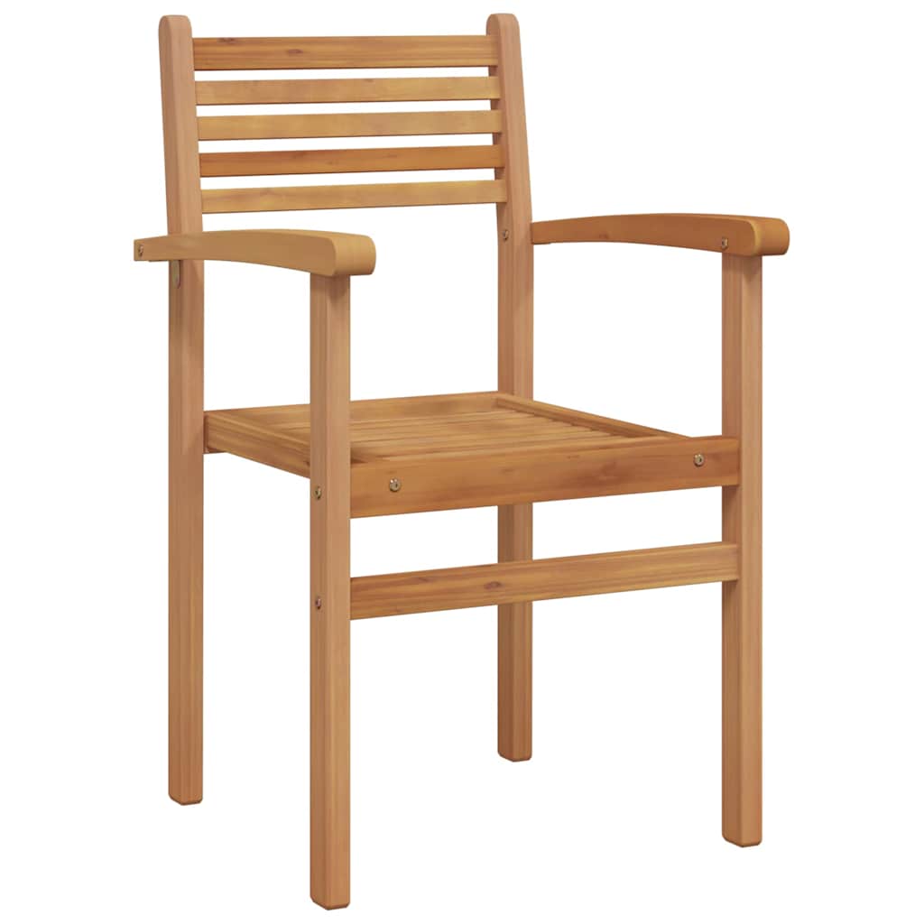 Garten Stapelstühle 4 pcs Braun 55.5 x 55.5 x 90 cm