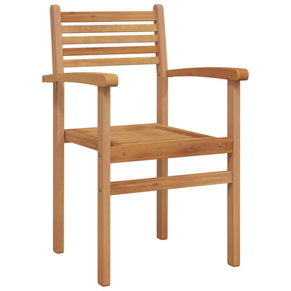 Garten Stapelstühle 4 pcs Braun 55.5 x 55.5 x 90 cm