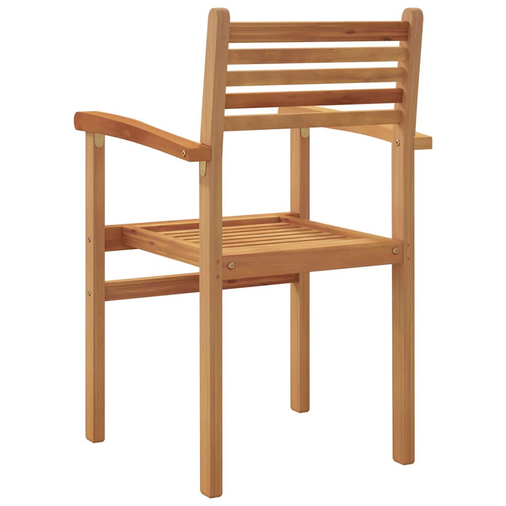 Garten Stapelstühle 4 pcs Braun 55.5 x 55.5 x 90 cm