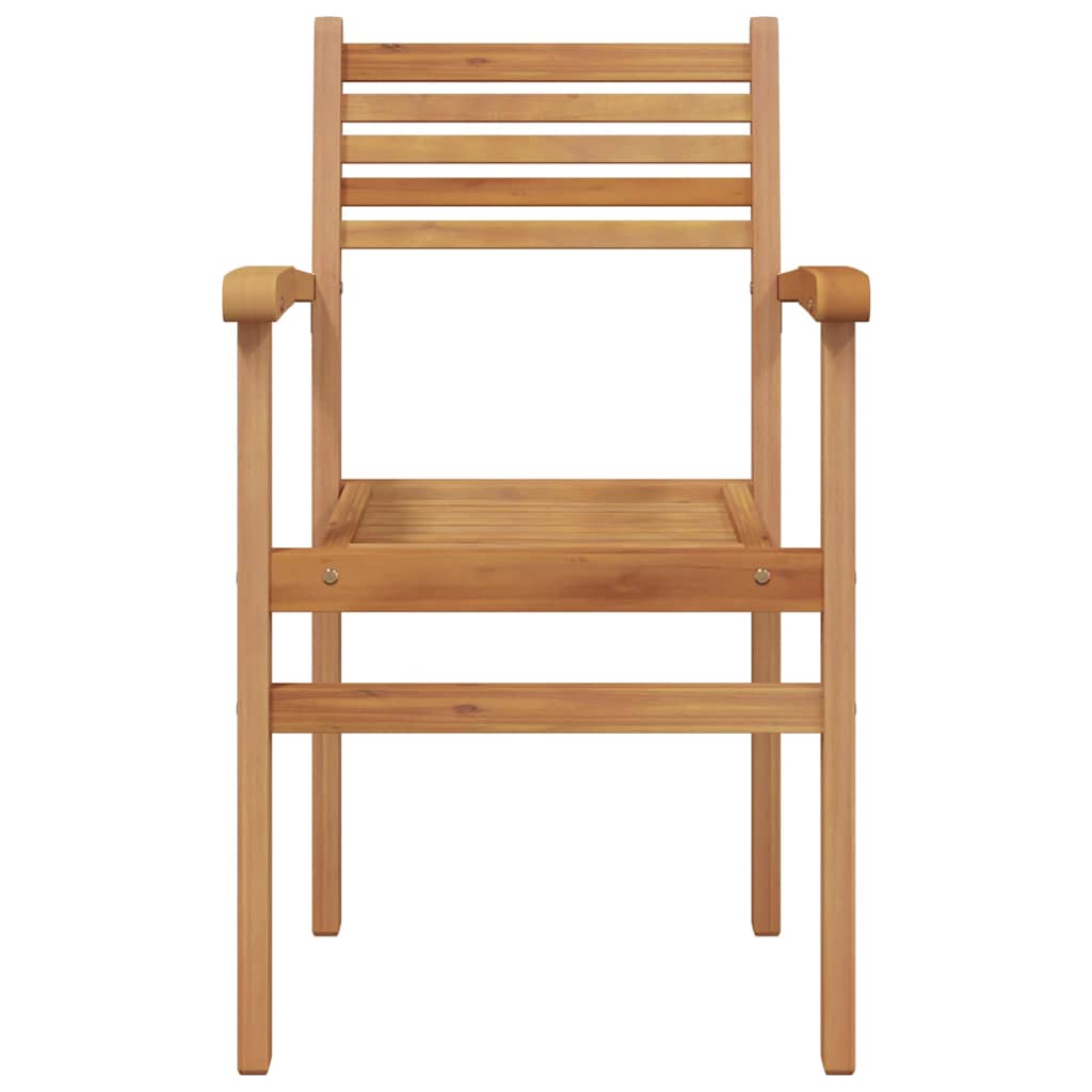 Garten Stapelstühle 4 pcs Braun 55.5 x 55.5 x 90 cm