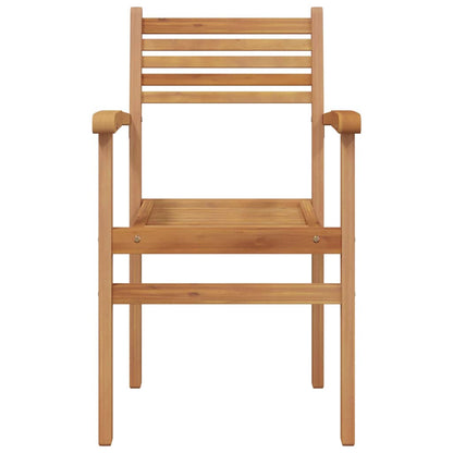 Garten Stapelstühle 4 pcs Braun 55.5 x 55.5 x 90 cm