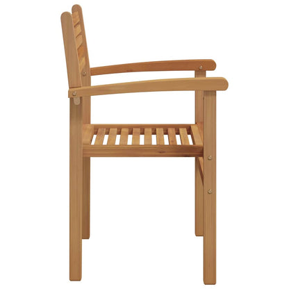 Garten Stapelstühle 4 pcs Braun 55.5 x 55.5 x 90 cm