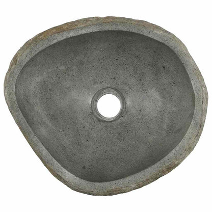 Basin Hellgrau (38-45) x (30-35) x 15 cm Flussstein