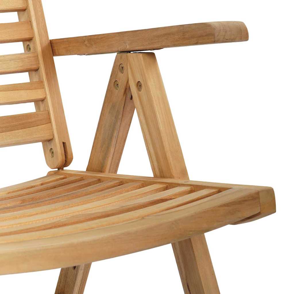 Gartenstühle Falten Braun 52 x 64,5 x 108 cm Massivholz Akazie