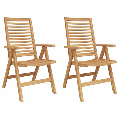 Gartenstühle Falten Braun 52 x 64,5 x 108 cm Massivholz Akazie
