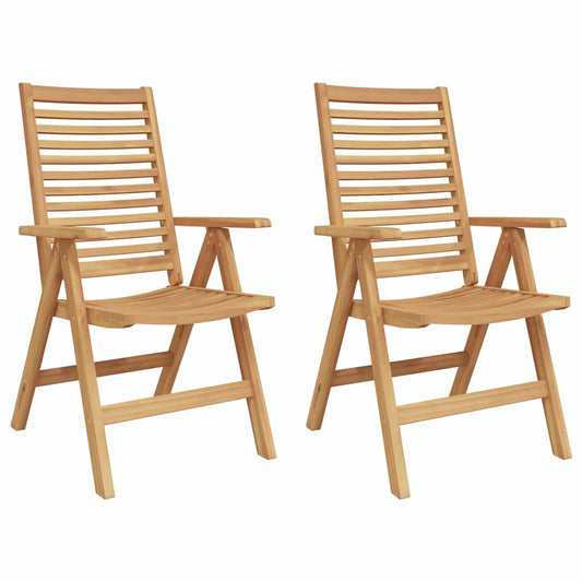 Gartenstühle Falten Braun 52 x 64,5 x 108 cm Massivholz Akazie