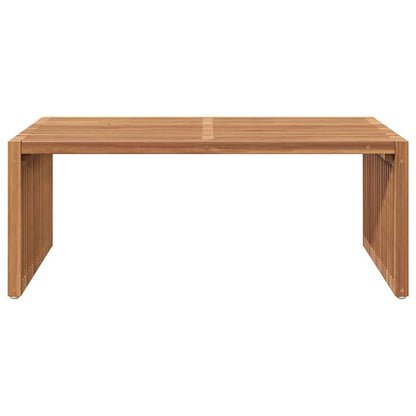 Garten Beistelltisch Braun 90 x 50 x 36 cm Teak-Massivholz