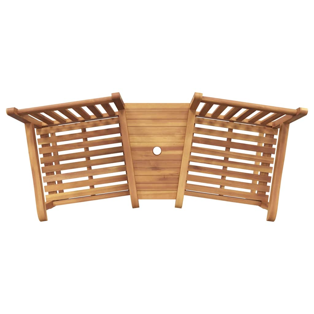 Outdoor-Stühle Braun 152 x 63 x 89 cm Teak-Massivholz