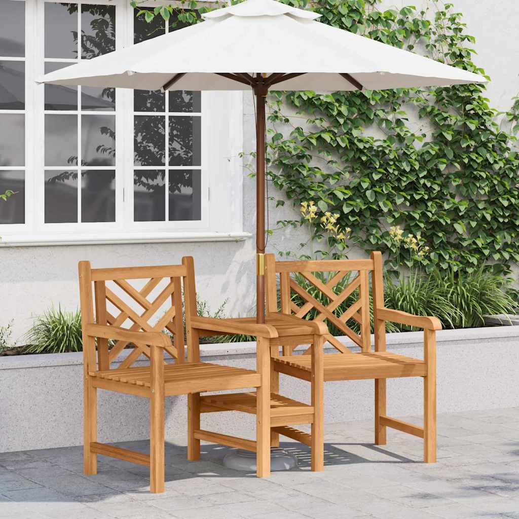 Outdoor-Stühle Braun 152 x 63 x 89 cm Teak-Massivholz