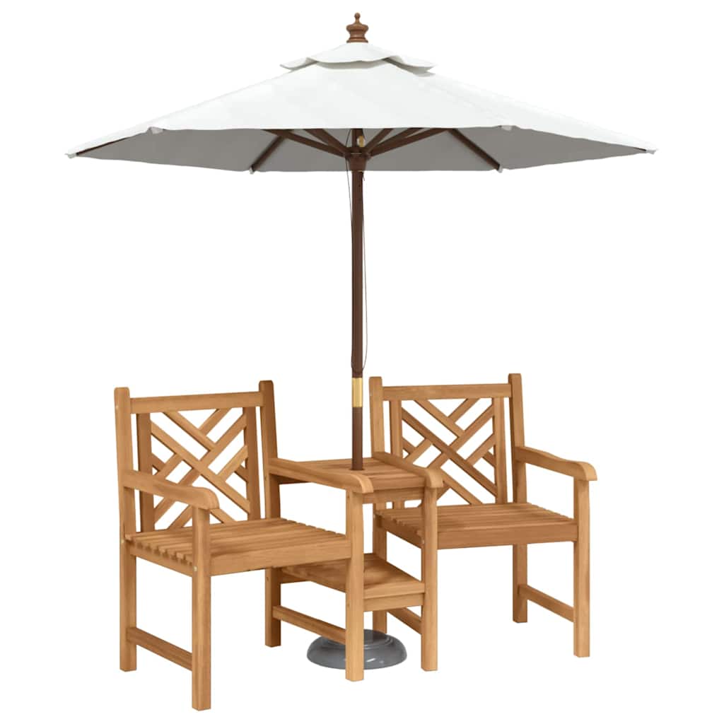 Outdoor-Stühle Braun 152 x 63 x 89 cm Teak-Massivholz