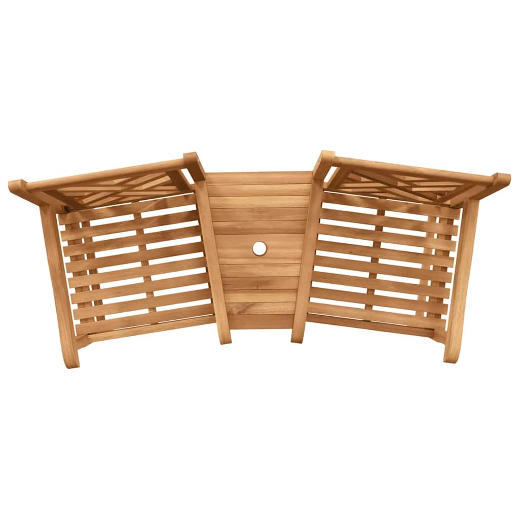 Outdoor-Stühle Braun 152 x 63 x 89 cm Teak-Massivholz