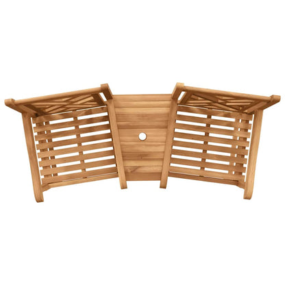 Outdoor-Stühle Braun 152 x 63 x 89 cm Teak-Massivholz