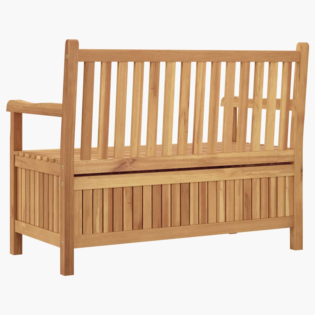 Gartenaufbewahrungsbank Braun 114 x 60 x 90 cm Teak-Massivholz