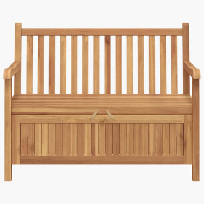 Gartenaufbewahrungsbank Braun 114 x 60 x 90 cm Teak-Massivholz
