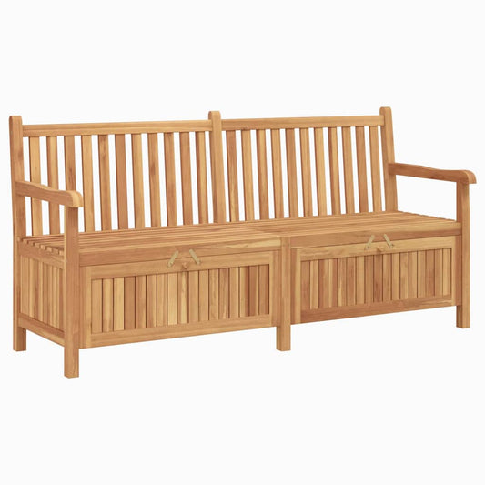 Gartenaufbewahrungsbank Braun 180 x 60 x 90 cm Teak-Massivholz