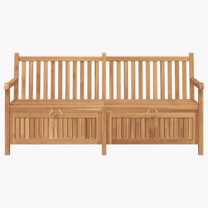 Gartenaufbewahrungsbank Braun 180 x 60 x 90 cm Teak-Massivholz