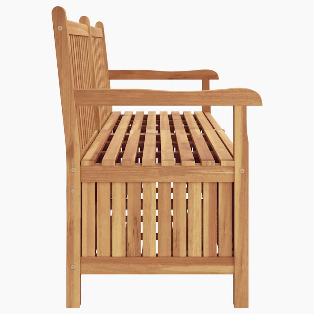 Gartenaufbewahrungsbank Braun 180 x 60 x 90 cm Teak-Massivholz