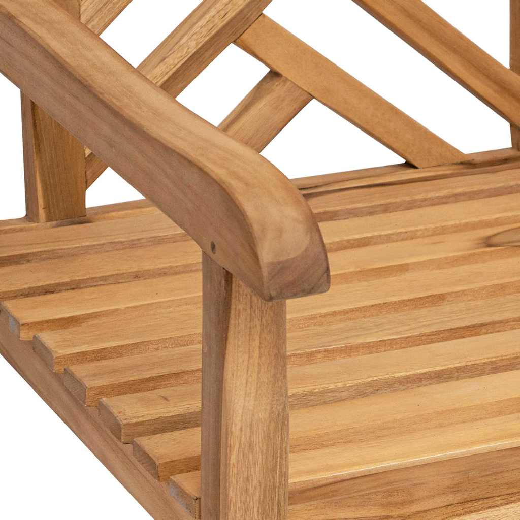 Gartenstühle 2 pcs Braun 58 x 60 x 90 cm Teak-Massivholz