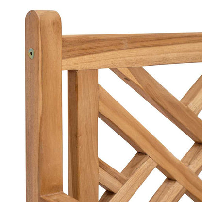 Gartenstühle 2 pcs Braun 58 x 60 x 90 cm Teak-Massivholz
