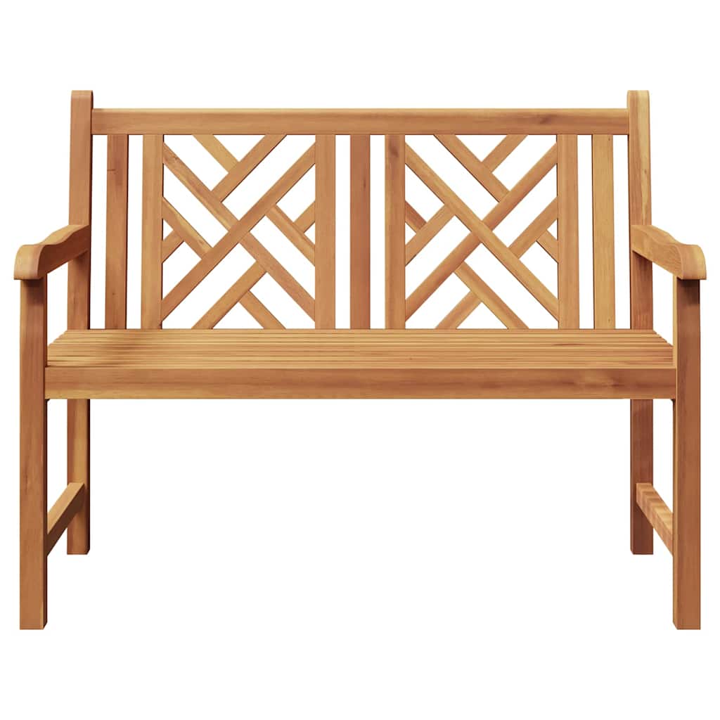 Gartenbank Braun 114 x 60 x 90 cm Teak-Massivholz