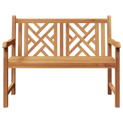 Gartenbank Braun 114 x 60 x 90 cm Teak-Massivholz