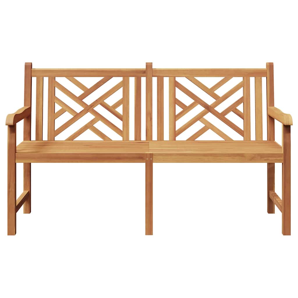 Gartenbank Braun 150 x 60 x 90 cm Teak-Massivholz