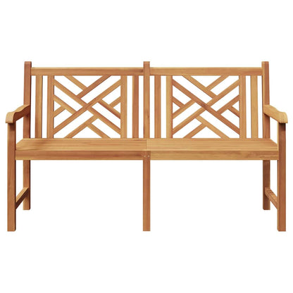Gartenbank Braun 150 x 60 x 90 cm Teak-Massivholz