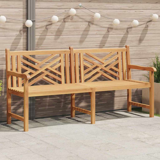 Gartenbank Braun 180 x 60 x 90 cm Teak-Massivholz
